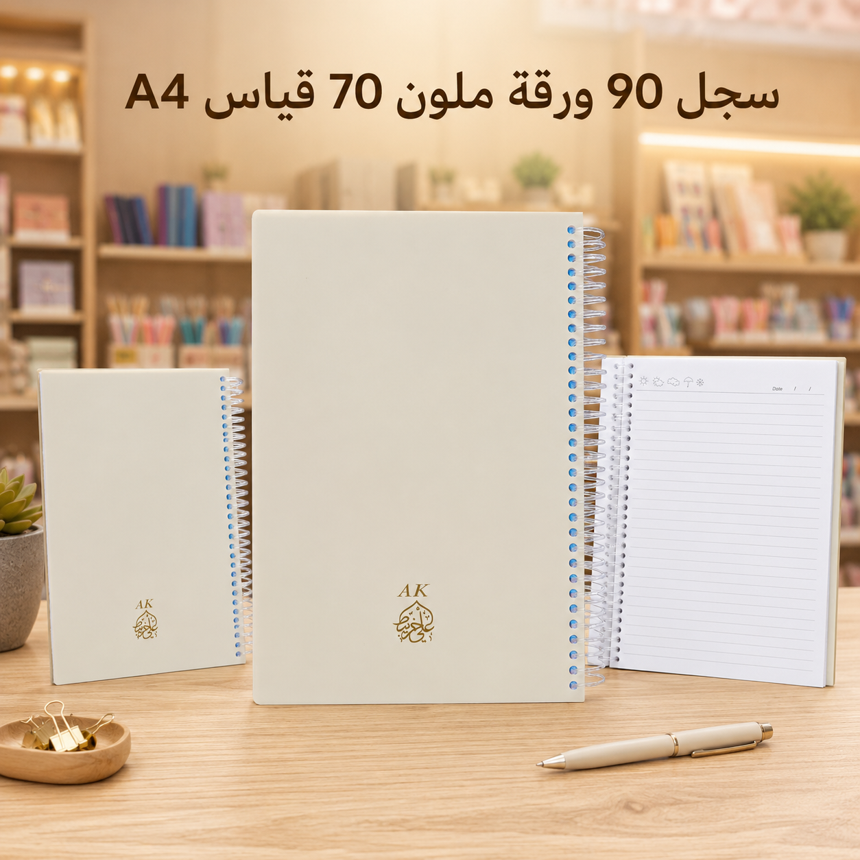 سجل 90 ورقة 70 غرام قياس A4