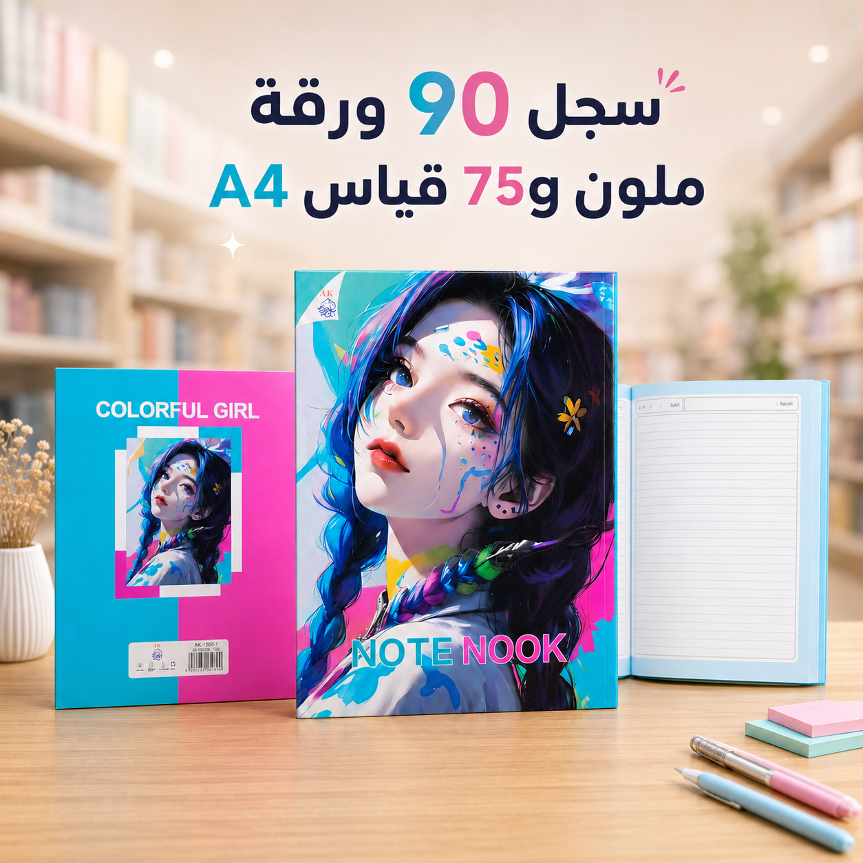 سجل 90 ورقة ملون 75 غرام بارز
